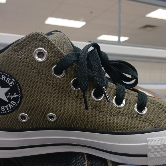 Converse Other - Converse Kids' Olive Canvas Sneakers